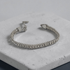 Silver Double Curb Chain Bracelet