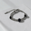 Silver Clock Unisex Bracelet