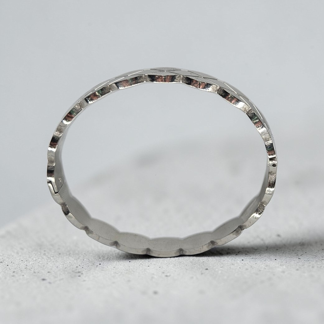 Silver-Tone Lattice Bracelet
