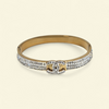 Gold Bracelet with Crystals