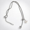Silver Pearl Charm Necklace
