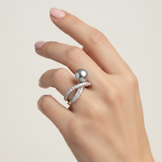 Pearl Twist Ring