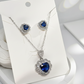 Silver Sapphire Set