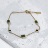 Gold Chain Bracelet Stones