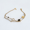 Clover Gold Double Chain Bracelet