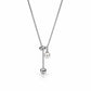 Silver Pearl Charm Necklace