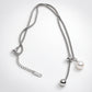 Silver Pearl Charm Necklace