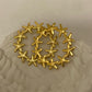 Golden Starfish Hoop Earrings