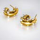Pearl-Look Hoop Earrings