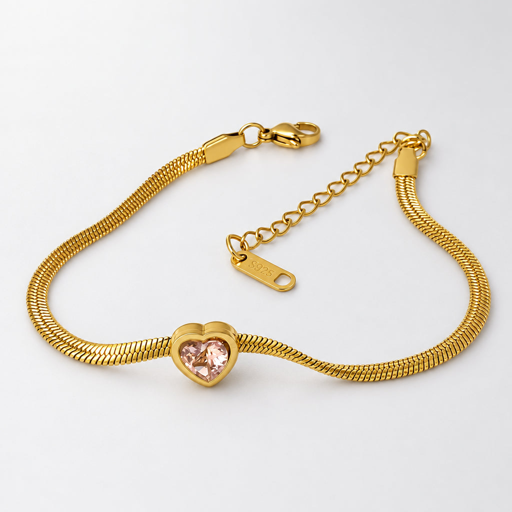 Pink Heart Bracelet