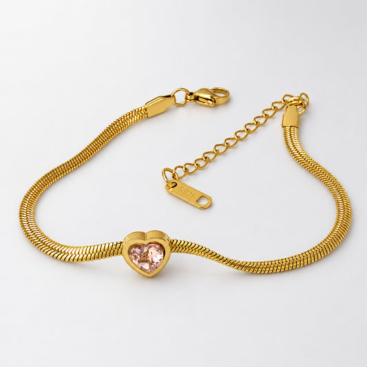 Pink Heart Bracelet