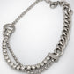 Layered Tennis and Chain Bracelet