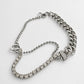 Layered Tennis and Chain Bracelet