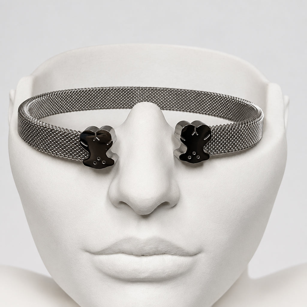 Bear Mesh Bracelet Silver