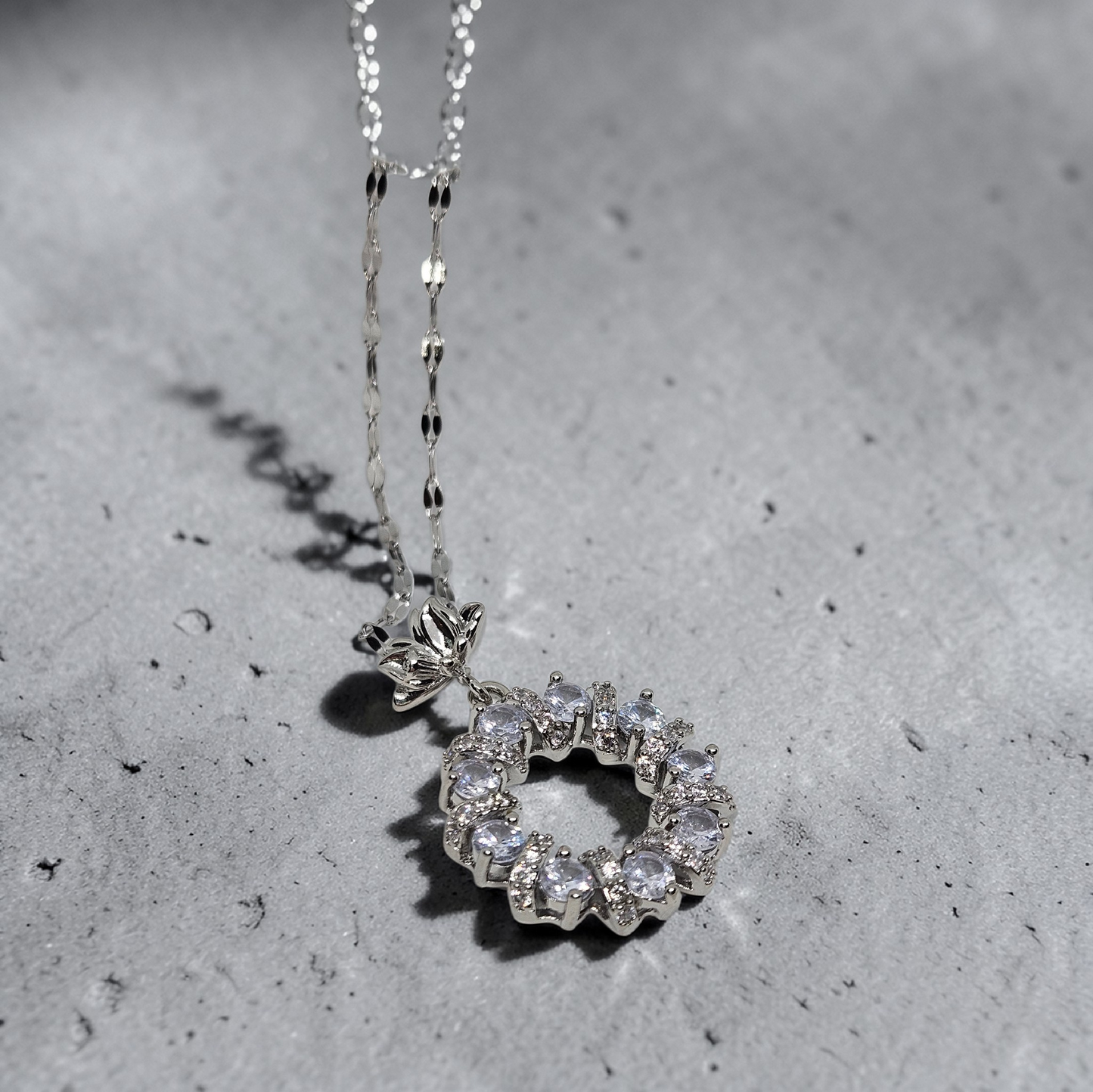 Celestial Halo Wreath Necklace