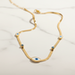 Mystical Evil Eye Herringbone Necklace