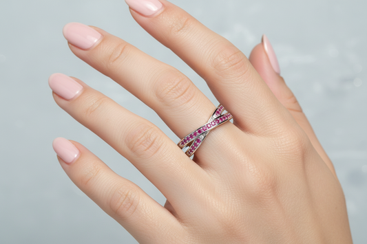Pink Zircon Ring