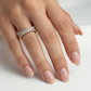 Radiant Crystal Dome Ring