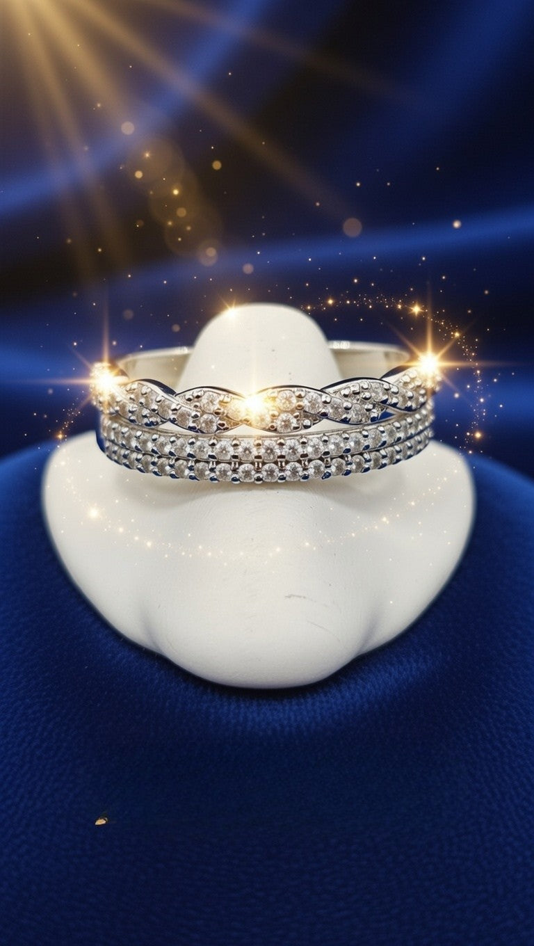Delicate Crystal Wave Band