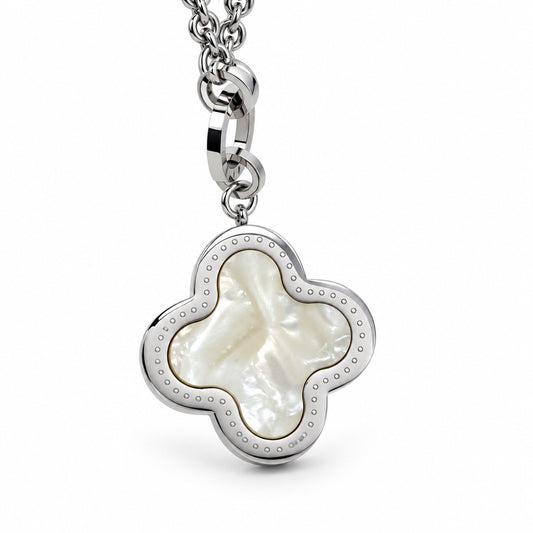 Dual Sided Clover Pendant Necklace