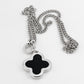 Dual Sided Clover Pendant Necklace