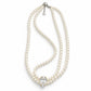 Pearl-Look Crystal Drop Necklace