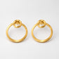 Double Circle Drop Earrings