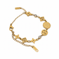 Uniform front view of clover bracelet